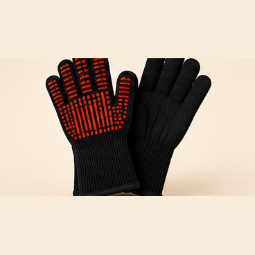 Gants de protection pour cheminée et poêle